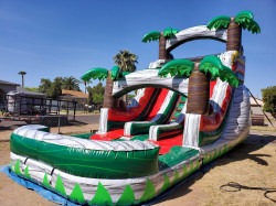 16ft Grey Double Lane Waterslide