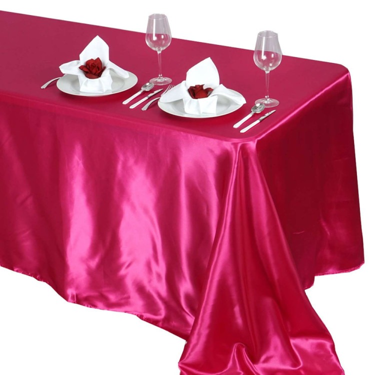 Table Linen 132- Satin (Fushia)