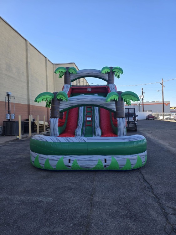 16ft Grey Double Lane Waterslide