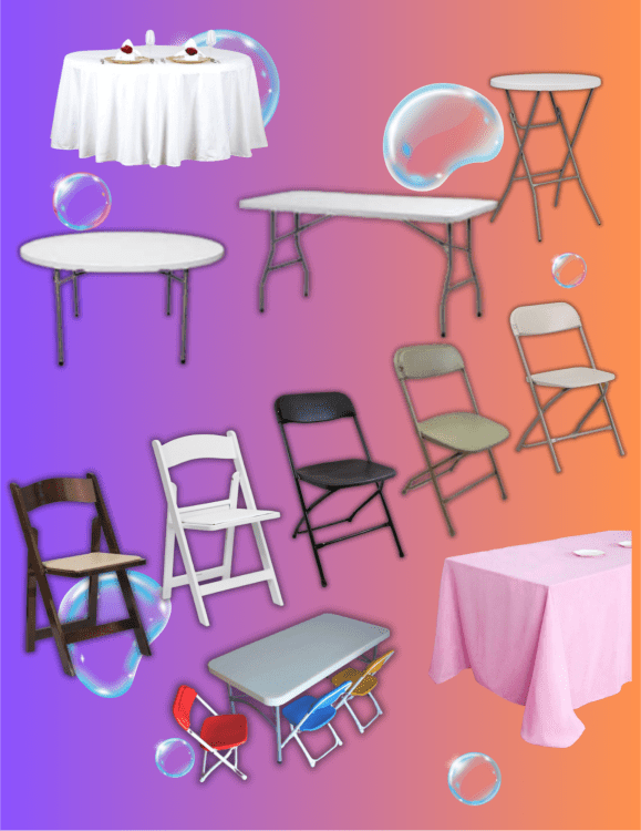 Tables/Chairs & Linens