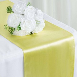 Table Runner- Satin (Yellow)