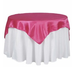 Table Overlay- Satin (Fushia)