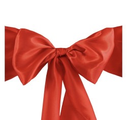 Red Satin Chair Sash