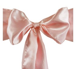 Dusty Rose Satin Chair Sash